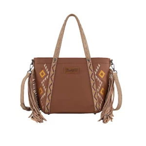 Wrangler Bag Tote 'Indiana Fringe' Tan X6W4915BAG