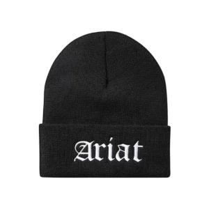 Ariat Unisex Beanie 'Rebar' Embroidered Black 10063162