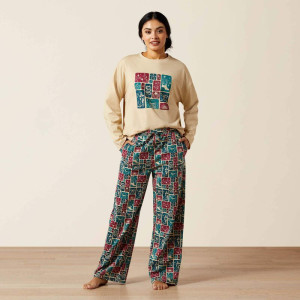 Ariat Women's Pyjama Set 'Dreams' Western Blocks 10065825