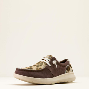 Ariat Women's Casual 'Hilo' Chocolate Smoke/Gilded Leopard Hair On 10074344