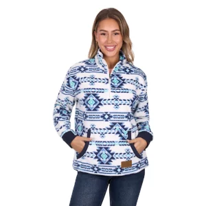 Pure Western Women's Pullover 'Briana' 1/4 Zip Multi P6W2593217