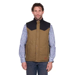Wrangler Men's Vest 'Ruben' Dark Tan/Black X6W1671521