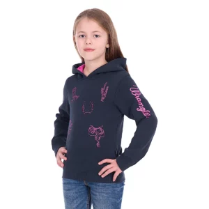 Wrangler Girl's Hoodie 'Mallory' Pullover Navy X6W5597551