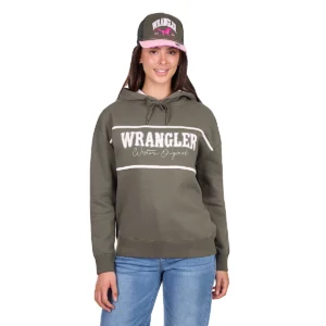 Wrangler Women's Hoodie 'Hailey' Pullover Olive X6W2546548