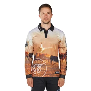 Bullzye Men's Shirt 'Helicopter' Long Sleeve Multi B6W1569516