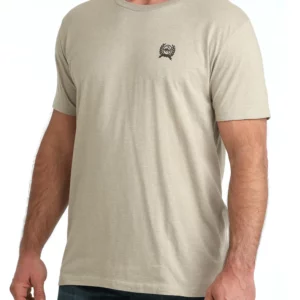 Cinch Men's T-Shirt 'Authentic Western Wear' Stone MTT1690717 STN