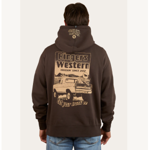 Ringers Western Men's Hoodie 'Get Your Truck On' Charcoal