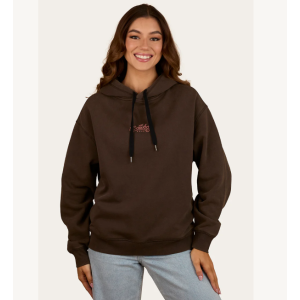 Ringers Western Women's Hoodie 'Hey Cowboy' Oversized Charcoal 225036RW-CHC