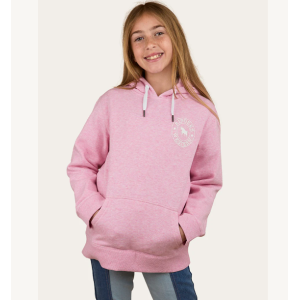 Ringers Western Girl's Hoodie 'Signature Bull' Pink Marle 323007RW-PML