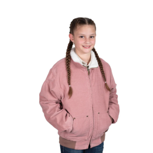 Just Country Kid's Jacket Diamantina Sherpa Corduroy Dusty Pink BWOJ2600