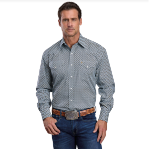 Stetson Men's Shirt Western Long Sleeve Plaid Blue 01425008