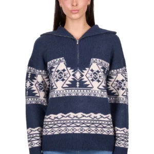 Wrangler Women's Pullover 1/4 Zip 'Lacey' Navy X6W2518578