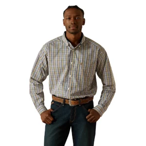 Ariat Men's Shirt 'Dusty' WF long Sleeve Purple 10062197