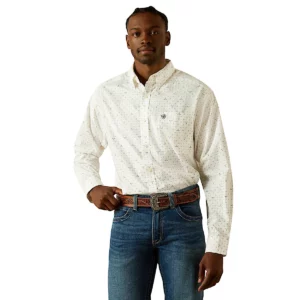 Ariat Men's Shirt 'Buster' Long Sleeve White 10062209
