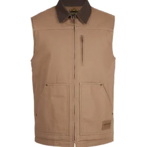 Hard Slog Men's Vest Canvas Mushroom HCP1611110