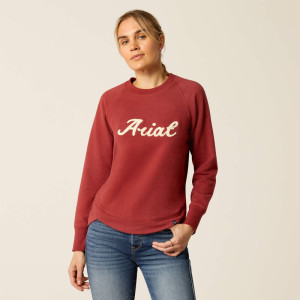 Ariat Womens Sweatshirt Benica Burnt Russet 10052761 CLEARANCE !!
