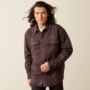 Ariat Men's Shirt Jacket 'Holbrook' Retro Brown 10065818