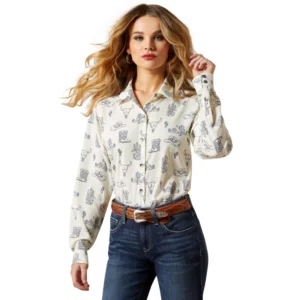 Ariat Women's Shirt 'Homestyle' Long Sleeve Deserted Print 10065832