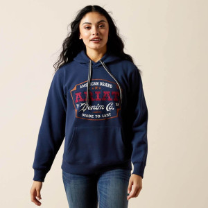 Ariat Women's Hoodie 'Emblem' Dress Blues 10065959