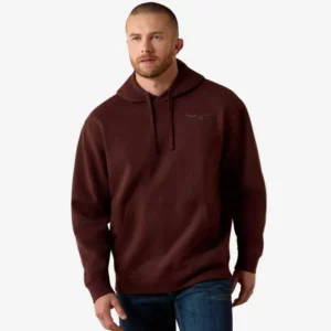 Ariat Men's Hoodie 'Shield Steerhead' Brown 10073715