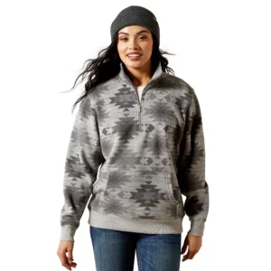Ariat Women's Sweatshirt 'Sienna' 1/4 Zip Marble Southwest 10065960