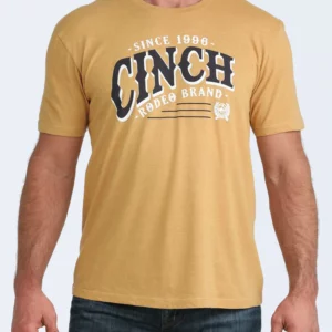 Cinch Men's T-Shirt 'Rodeo Brand' Gold MTT1690720 GLD