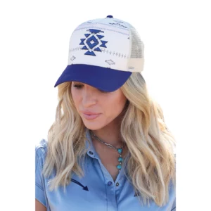 Cruel Girl Cap 'Aztec' Cream/Blue CCC0041041 CRE