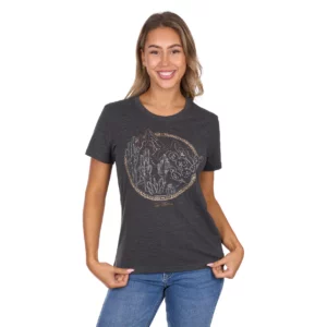 Pure Western Women's T-Shirt 'Destiny' S/S Charcoal Marle P6W2598211
