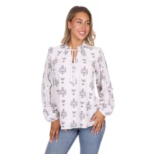 Pure Western Women's Blouse 'Keeley' Ivory P6W2541192