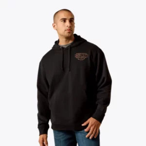 Ariat Men's Hoodie 'Southwest Simple Buckle' Black 10073713