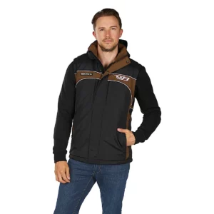 Bullzye Men's 'Bazooka' Vest Black/Dark Tan