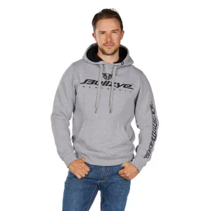 Bullzye Men's Pullover 'Determination' Hoodie Grey Marle