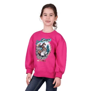 Pure Western Girl's 'Rachel' Crew Pullover Pink