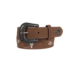 Pure Western Girl's Belt 'Hallie' Tan P6W5933BLT