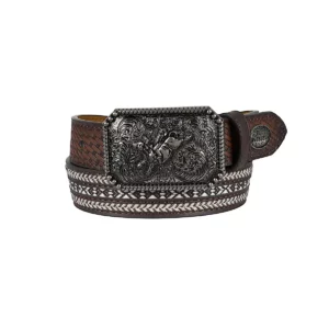 Pure Western Boy's Belt 'Reid' Dark Tan P6W7981BLT