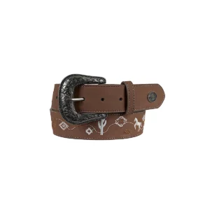 Pure Western Women's Belt 'Hallie' Tan P6W2937BLT
