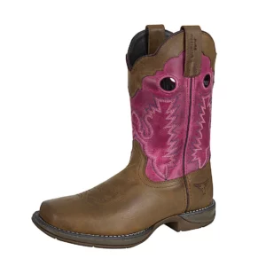 Pure Western Women's Boots 'Lane' Walnut/Pink P6W28520