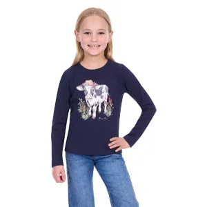 Thomas Cook Girl's T Shirt 'Kelly' Long Sleeve Navy T6W5501134