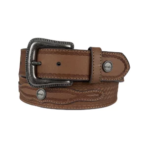 Wrangler Men's Belt 'Dale' Leather Tan X6W1968BLT