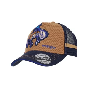 Wrangler Kid's Trucker Cap 'Conner' Tan/Navy X6W3952CAP