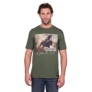 Wrangler Men's T Shirt 'Carlos' Short Sleeve Cypress X6W1557497