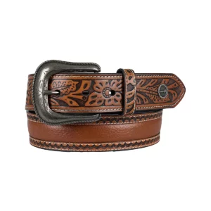 Wrangler Men's Belt 'Tatum' Leather Tan X6W1964BLT