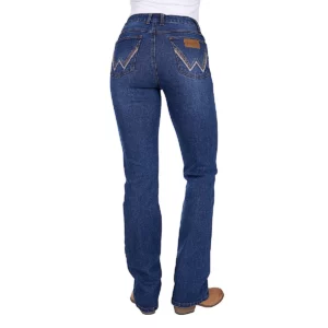 Wrangler Women's Jeans 'Laura' High Rise Boot Cut 34L Wild Indigo XCP2255534
