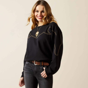 Ariat Women's Sweatshirt 'Hickory' Black 10065946