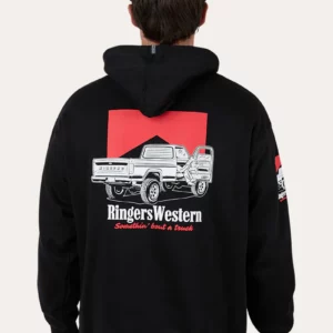 Ringers Western Unisex Oversized Hoodie 'Bout A Truck' Black 625108RW-BLK