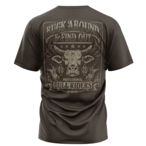 PBR Men's T-Shirt 'B.A.A.F.O' Brown PBRPB07K