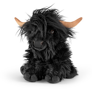 Living Nature Highland Cow Plush Large 23cm Black KC-AN648