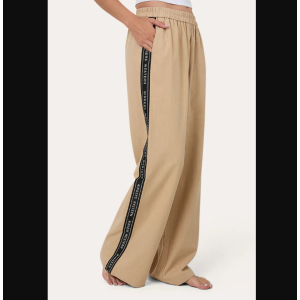 Ringers Western Women's Pants 'Alexis' Elastic Waist Wide Leg Beige 225045RW-BEI