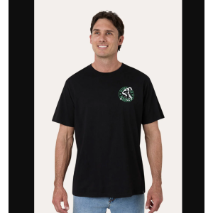 Ringers Western Men's T Shirt 'Evolution Of The Cowboy' Loose Fit Black 125063RW-BLK