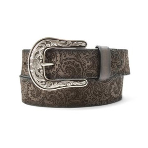 Ariat Women's Belt 'Paisley' Laser Cut Black A1565401